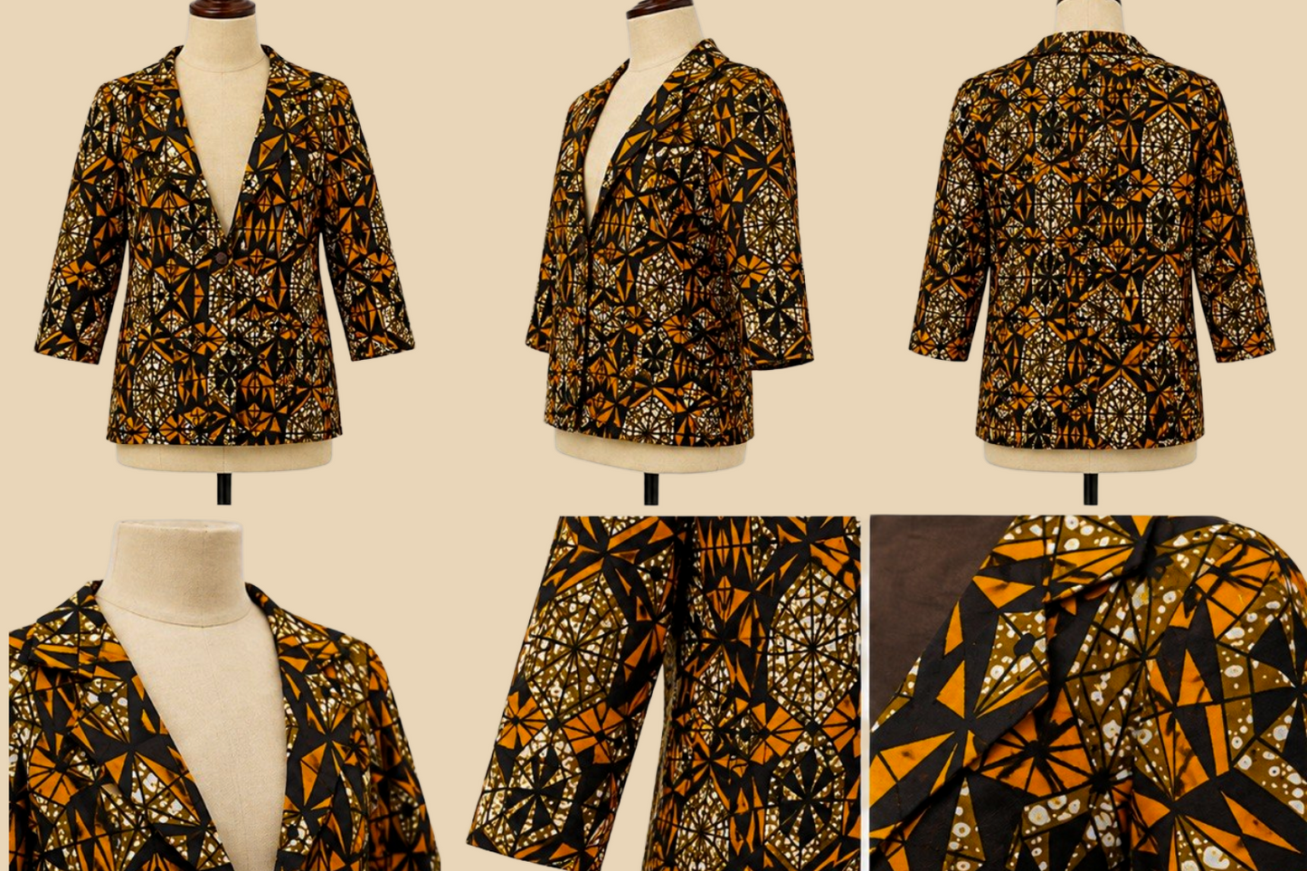 Women’s African Print Blazer