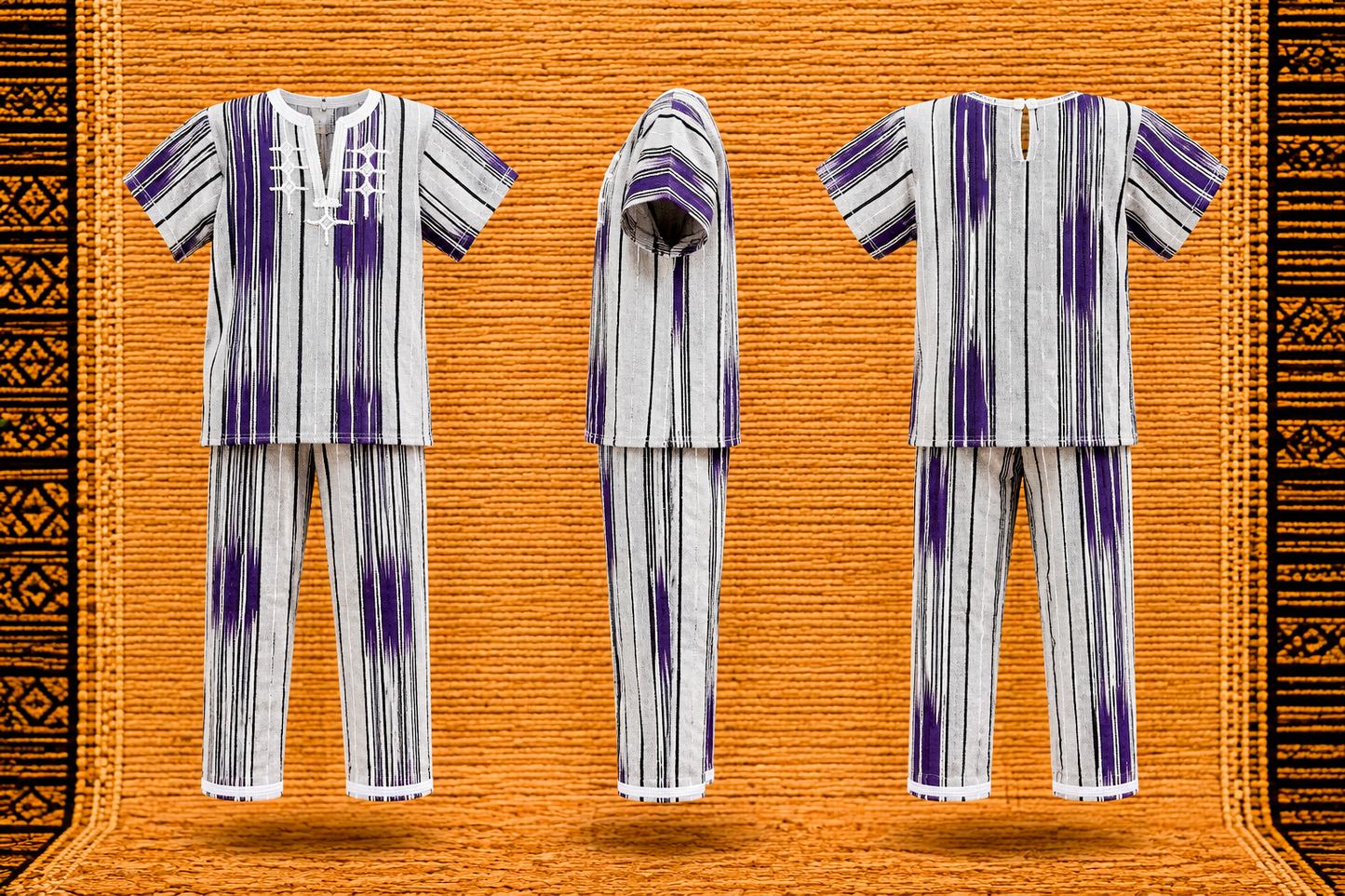 Boys’ African Traditional Two-Piece Outfit
