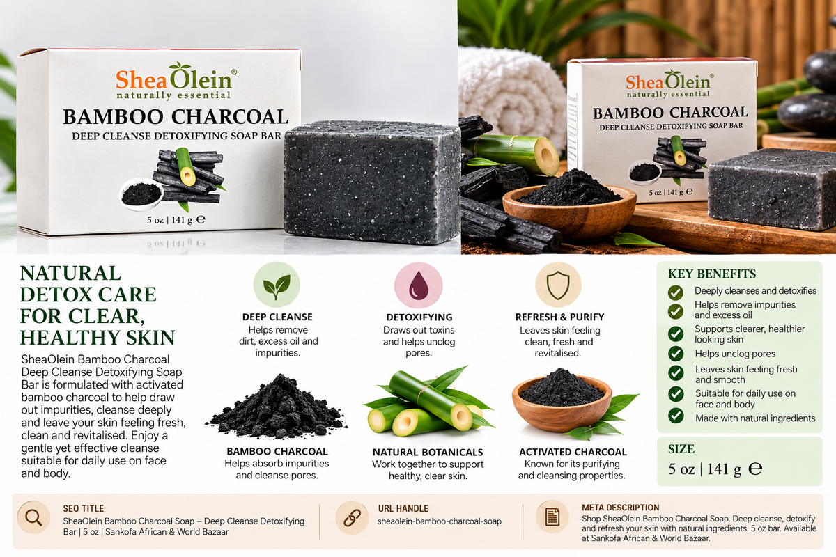 Bamboo Charcoal Bar Soap