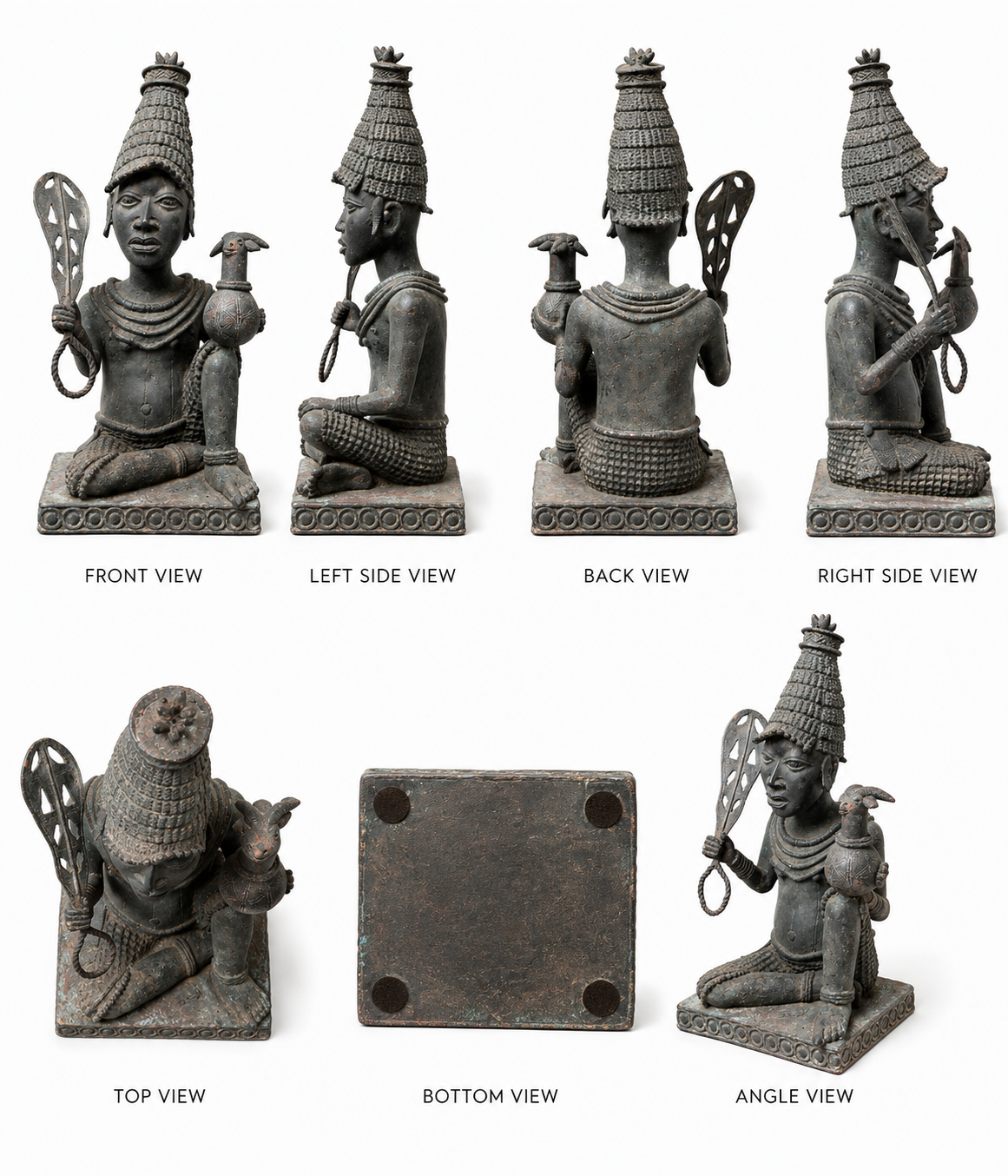 African Royal Figure Sculpture