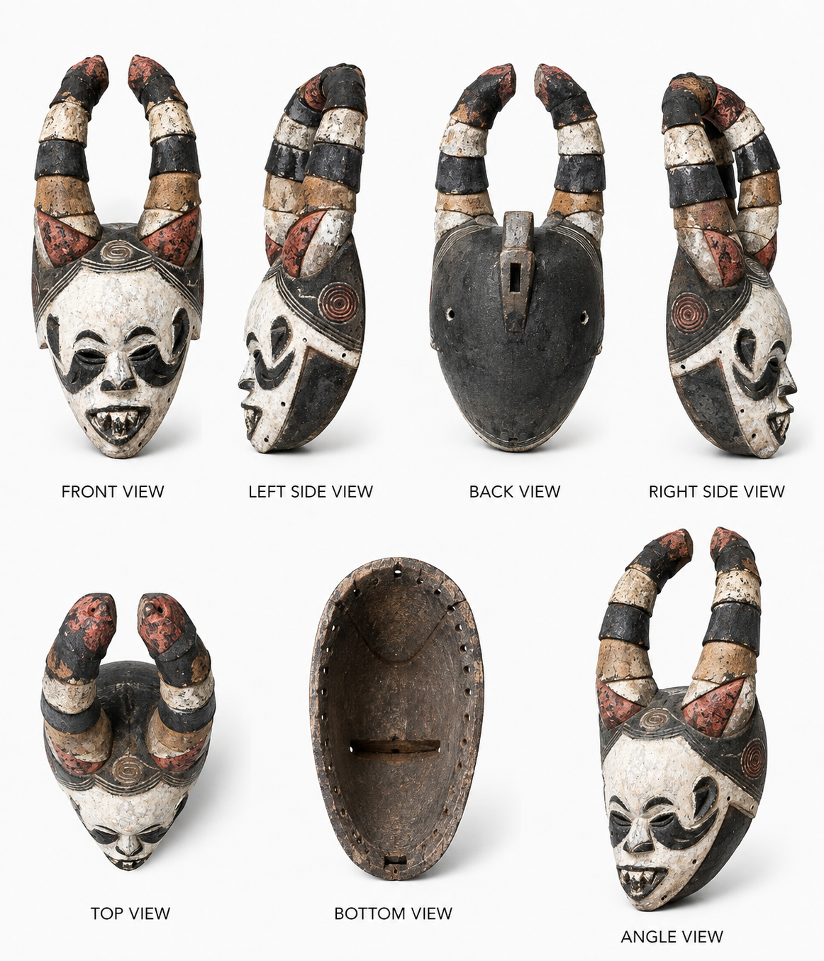African Horned Ceremonial Mask
