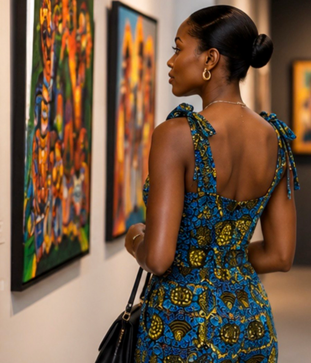 Women’s African Print Wide-Leg Jumpsuit