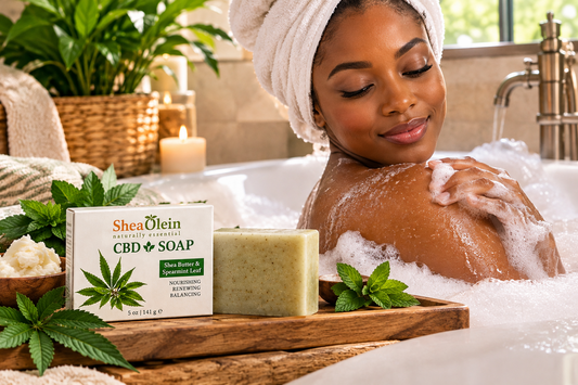 CBD Soap with Shea Butter & Spearmint Leaf – 5 oz